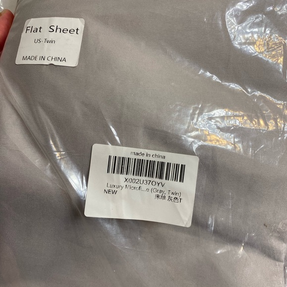 Gray Twin Top Sheet - NWT - Picture 2 of 2